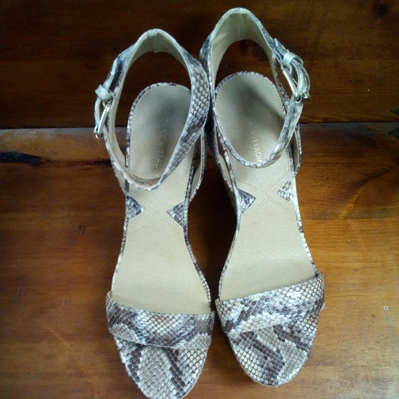 Adrienne Vittadini Womens Cari Platform Wedge Sandals, BROWN, Size 9.5 - Picture 4 of 8